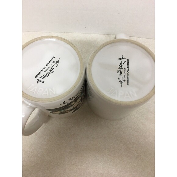 VINTAGE EMMETT KELLY JR  COLLECTION SET OF 2 CLOWN SIGNED FLAMBRO JAPAN MUGS - Picture 3 of 6
